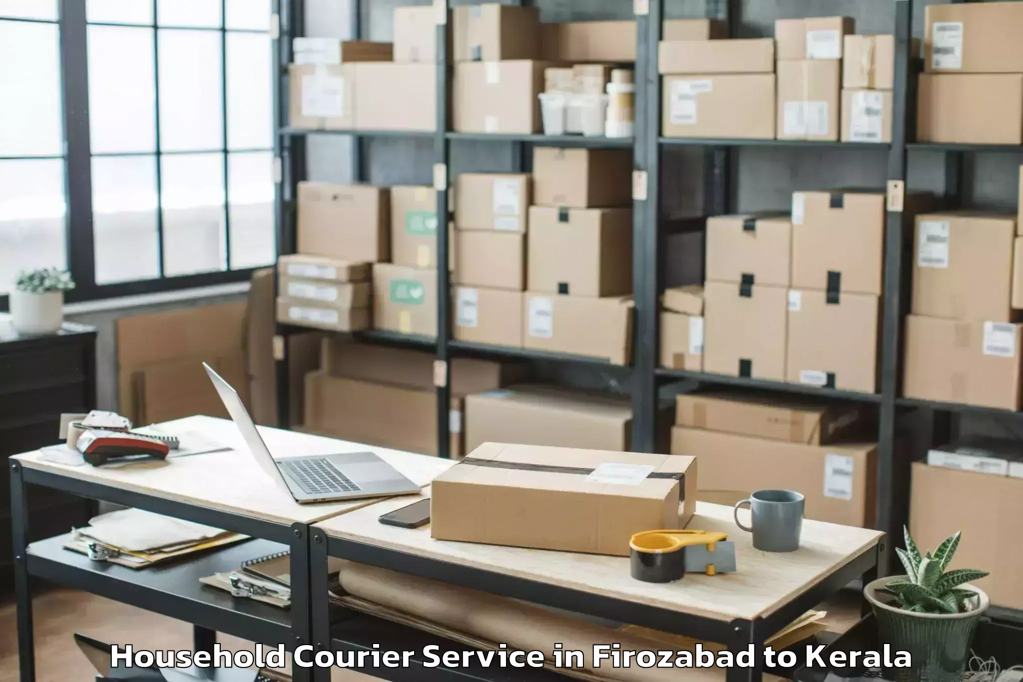 Hassle-Free Firozabad to Vakkad Household Courier